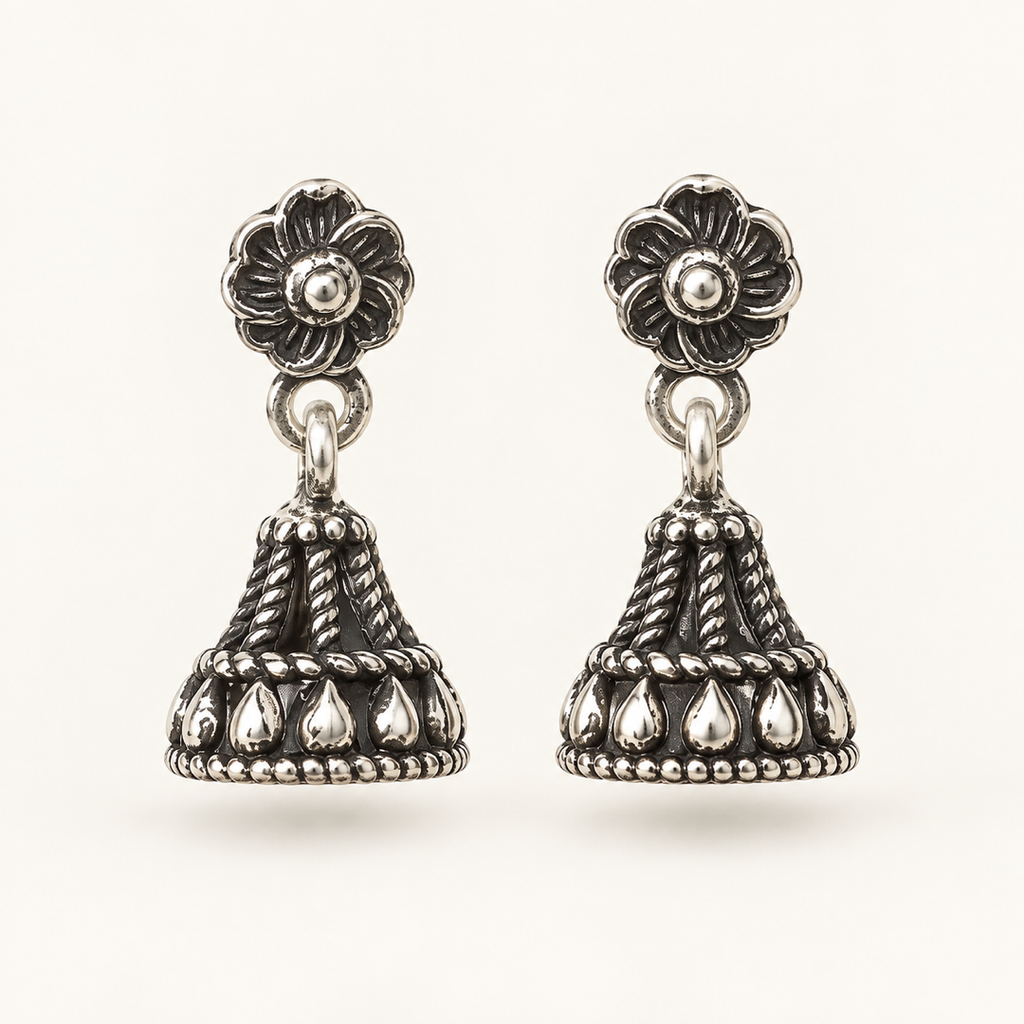Tara Floral Jhumkas