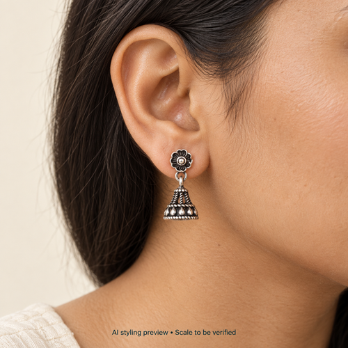 Tara Floral Jhumkas