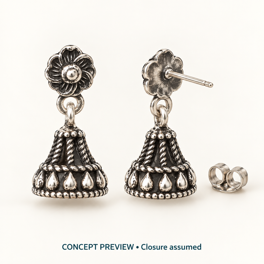 Tara Floral Jhumkas