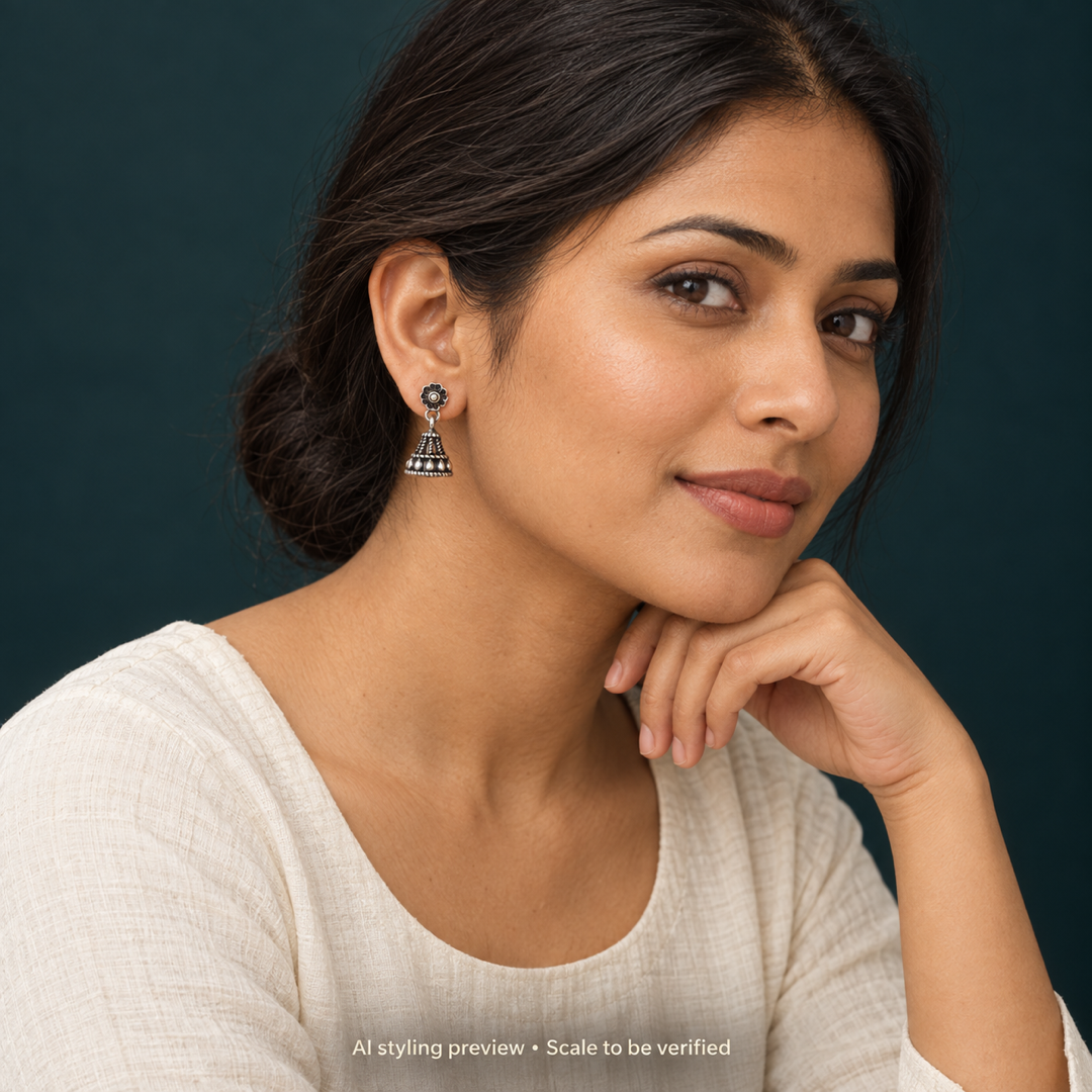 Tara Floral Jhumkas
