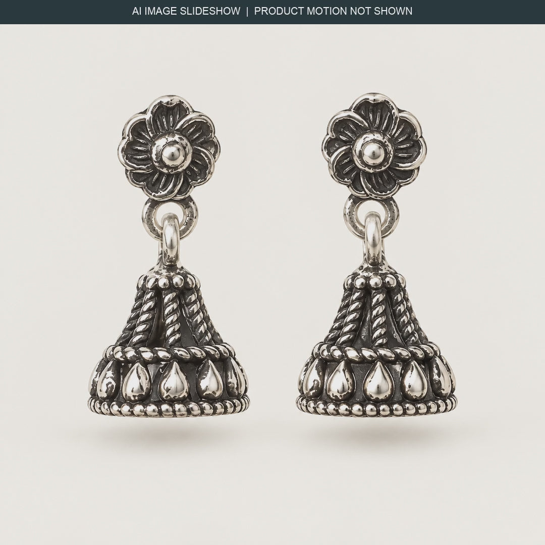 Tara Floral Jhumkas